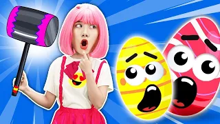 Baby Surprise Eggs😁London Bridge Is Falling Down + More Nursery Rhymes by Dominoka Kids Song