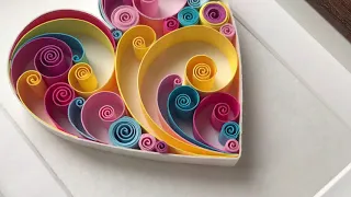 QllArt | Quilling Saint Valentine’s Day heart gift | Квиллинг валентинка