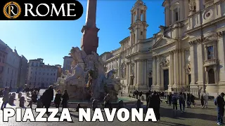 Rome guided tour ➧ Piazza Navona [4K Ultra HD]