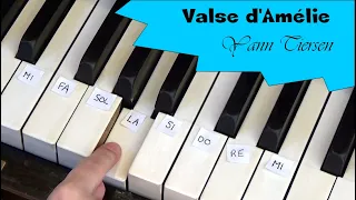 [TUTO PIANO] Valse d'Amélie Poulain de Yann Tiersen (niveau 2) film