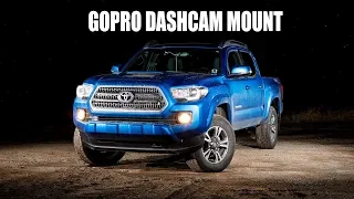 Using the GoPro mount in a 3rd gen 2016, 2017, 2018 Tacoma for a dash cam