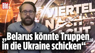 „Lukaschenko könnte Putin zur Hilfe kommen“ | Paul Ronzheimer | Viertel nach Acht