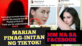 MARIAN PINAG-INITAN NG TIKTOK! 30M NA SA FACEBOOK!