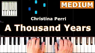 Christina Perri - A Thousand Years - Piano Tutorial Easy