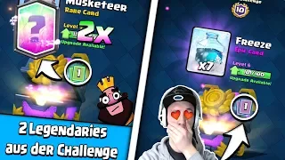 2 LEGENDARIES AUS 2 CHALLENGE KISTEN!!! | CHEFLUCK SCHLÄGT ZU! | CLASH ROYALE