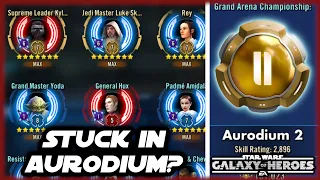 3 GL's in Aurodium?  Step Up!   Reviewing Rosters in Star Wars Galaxy of Heroes