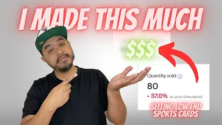 I Made THIS MUCH Selling Nothing But LOW END SPORTS CARDS For 7 DAYS!