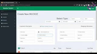 Invoice Management System in PHP MySQL with Source Code - CodeAstro