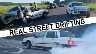 REAL STREET DRIFTING // Drifting The Streets Of Sweden (R.I.P Drift Missile)