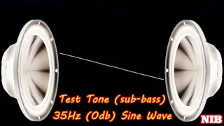 NIB - Test Tone(sub-bass) - 35Hz (0db) Sine Wave