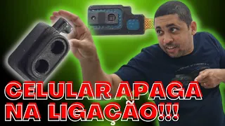 CELULAR APAGA OU FICA COM TELA PRETA NA LIGAÇÃO, ( sensor de proximidade).