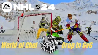 HOCKEY IS THE BEST SPORT IN THE WORLD….    *NHL 24 World of Chel EASHL Drop In 6v6*