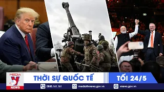 Thời sự Quốc tế tối 24/5. EU không thông qua khoản hỗ trợ quân sự Ukraine;ông Trump hầu tòa Năm 2024