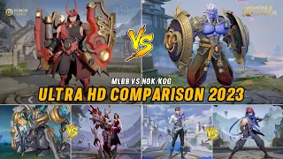 Mobile Legends VS Honor Of King Of Glory Brazil Global Version Hero Compare 2023 Ultra HD