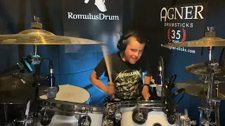Metallica - Enter Sandman drum cover by RomulusDrum