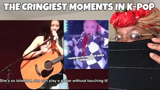 THE CRINGIEST MOMENTS IN K-POP (That Keeps Me Up At Night) Reaction