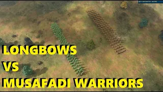 AOE4 Who Wins? l 100 Longbows Vs 113 Musofadi Warriors