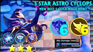 NEW STRONGEST 5 GOLD HERO | HYPER 3 STAR ASTRO CYCLOPS | MUST WATCH MLBB MAGIC CHESS SEASON 12!!!!