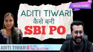 SBI PO Aditi Tiwari Interview With Aashish Arora Sir