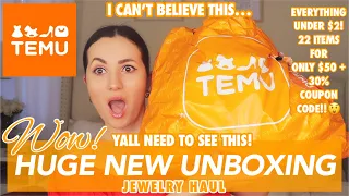 ✨HUGE TEMU JEWELRY HAUL✨ SURPRISE UNBOXING & FIRST IMPRESSIONS!😲😍 Must See! 22 items For ONLY $50!