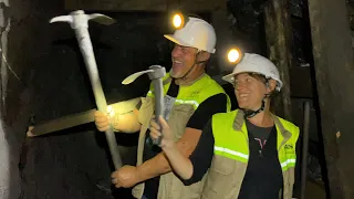 En los tuneles de la mina de Guayaquil