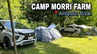 CAMP MORRI FARM @ Antipolo Rizal | Family Car Camping | Xpander & Hilux Minor River Crossing