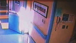 Real Miracles : Guardian Angel Caught On Hospital Security Camera Saves A Young Girl's Life