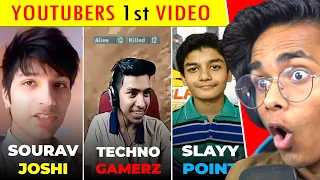 FAMOUS INDIAN YouTubers FIRST VIDEO