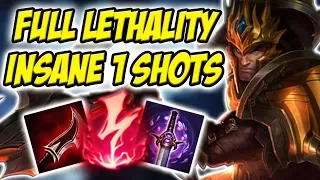 INSANE 1 SHOTS! FULL LETHALITY BUILD WITH JARVAN IV! THIS IS SO MUCH FUN TO PLAY - League of Legends