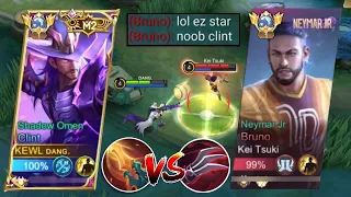 GLOBAL CLINT VS TOP GLOBAL NEW META BRUNO!🔥 | ONE OF THE HARDEST RANKED GAME! (WHO WILL WIN?!)