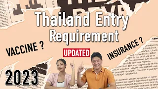 UPDATED The New Rules 2023 TO ENTER THAILAND: CONFIRM!!! | Entry Requirement Travel to Thailand