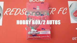 ***NEW HOBBY BOX*** LIVERPOOL CHROME 23/24 ***2 AUTO CARDS/A BIG LIVERPOOL LEGEND AUTO PULL***