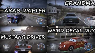 Types of drivers in Need For Speed Heat