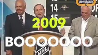 Gary Bettman getting booed for a decade in the NHL draft