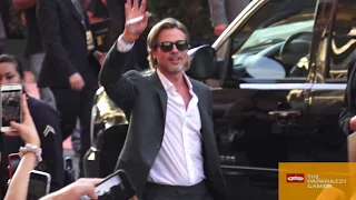 Brad Pitt HANGS WITH FANS outside the Once Upon A Time In Hollywood Premiere in Hollywood