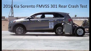 2016-2020 Kia Sorento FMVSS 301 Rear Crash Test (50 Mph)