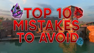 10 MISTAKES to AVOID in MW2 RANKED PLAY to get to IRIDESCENT/CRIMSON! (37-17 Gameplay)