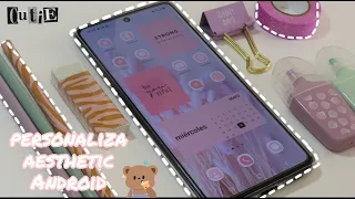 Personaliza tu Android Aesthetic 2021 Pastel Pink Nuevo celular Samsung A71