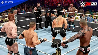WWE 2K23 - The Shield vs. John Cena, Brock Lesnar, Randy Orton & Sheamus - Elimination Match | 4K