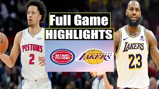 Los Angeles Lakers VS Detroit Pistons FULL GAME Feb 13, 2024 Highlights | NBA Season