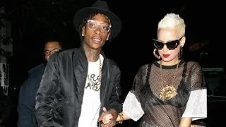 Amber Rose And Wiz Khalifa Clubbing In Hollywood