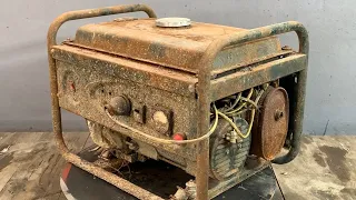 💡The Old Man Helped The Shop Owner To Repair The 5.5KW Generator // Restoration Rusted Old Generator