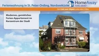 St. Peter-Ording: Modernes, gemütiches Ferien-Appartement im Kurzentrum der - FeWo-direkt.de Video
