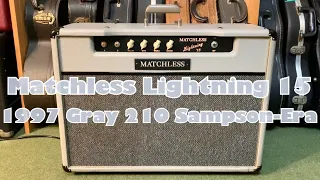 Matchless 1997 Lightning 15 Gray 210 Sampson-Era [Bright International 100V]