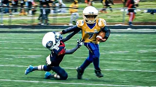 2022 SPRING FOOTBALL🔥🔥 BIG PLAYS!!  NC Giants vs QC Chargers | 7U Youth Football