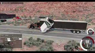 truck pursuit goes wrong in beamng drive