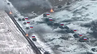 The Russians launched a tank attack but something went wrong!