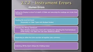 Echo sounder   Errors & Limitations HD