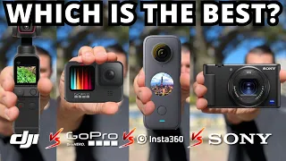 Best Youtube Camera Battle: DJI vs GoPro vs Sony vs Insta360 | 4 Viral YouTube Cameras