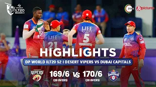 ILT20 S2 | हिंदी - HIGHLIGHTS | Dubai Capitals V/S Desert Vipers - T20 Cricket | 1st Feb